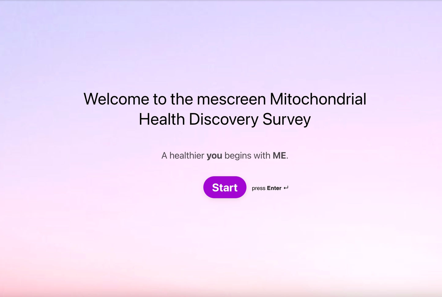 mescreen™ Mitochondria Efficiency Test Healthcare Practitioner Kit Activation