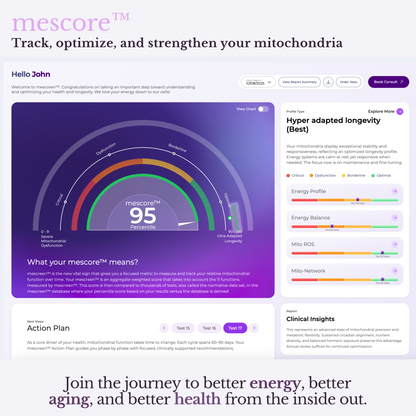 mescreen™ Mitochondrial Test + Healthcare Provider Consult